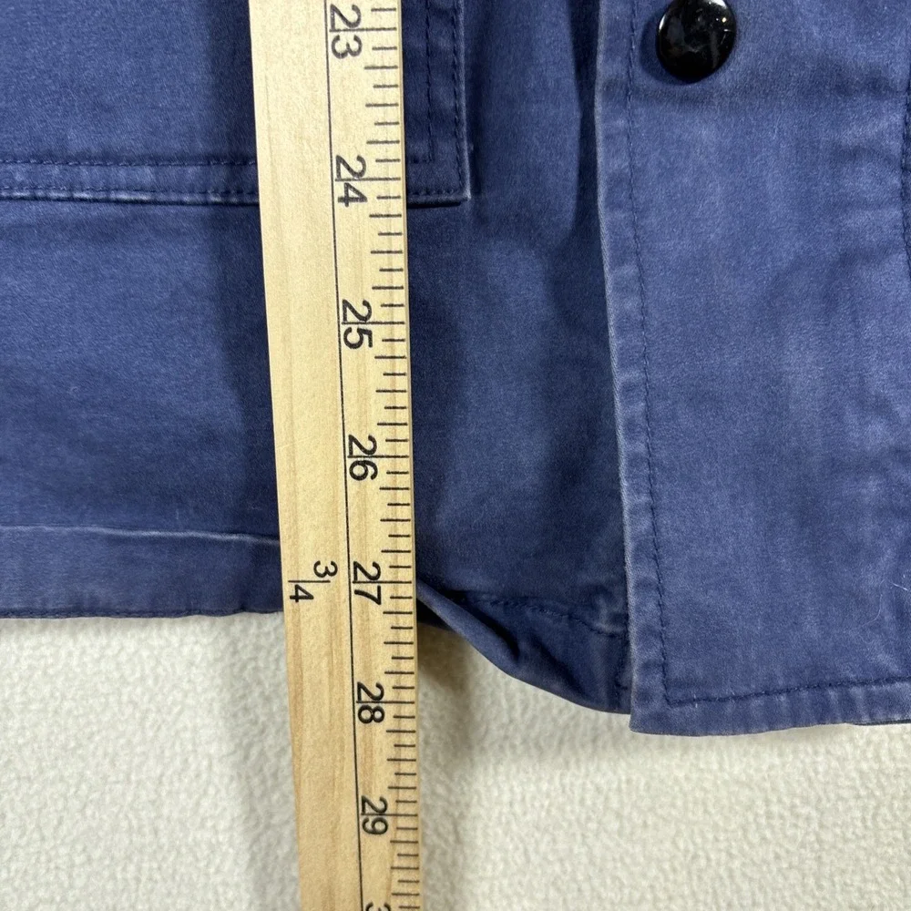di‎ Stefano Mens Jacket Coat Navy/Tan Luxury Tailored in Italy Button Zip Fits M